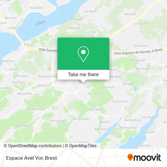 Espace Avel Vor map
