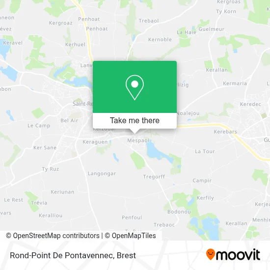 Rond-Point De Pontavennec map