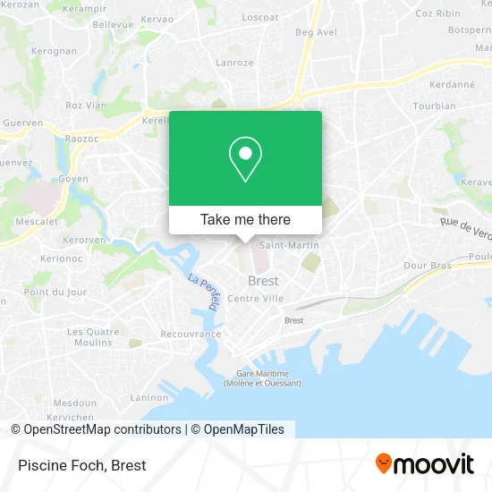 Piscine Foch map