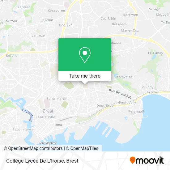 Collège-Lycée De L'Iroise map