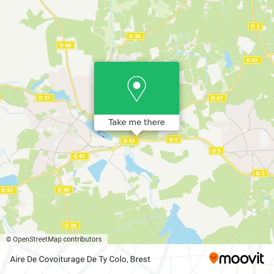 Aire De Covoiturage De Ty Colo map