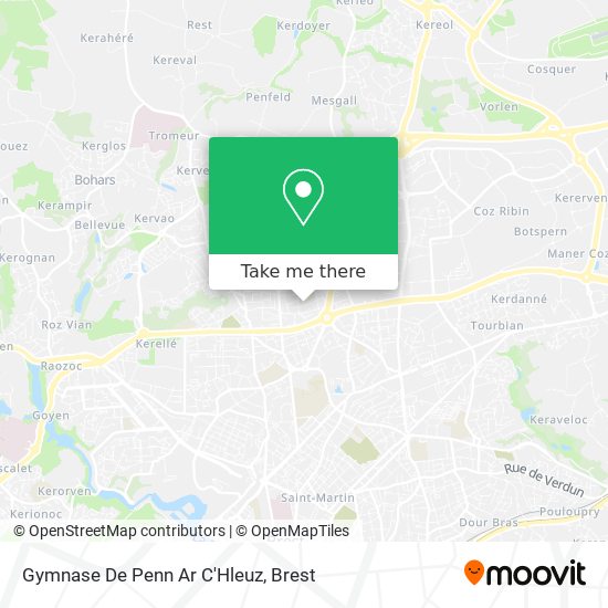 Gymnase De Penn Ar C'Hleuz map