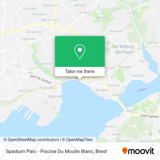Spadium Parc - Piscine Du Moulin Blanc map