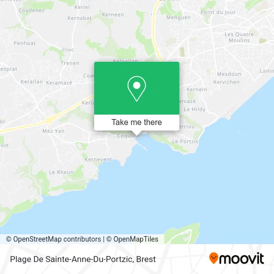 Plage De Sainte-Anne-Du-Portzic map
