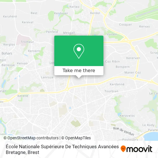 École Nationale Supérieure De Techniques Avancées Bretagne map
