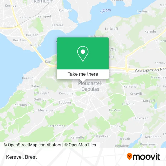 Keravel map