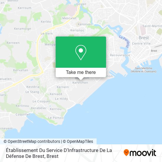 Établissement Du Service D'Infrastructure De La Défense De Brest map
