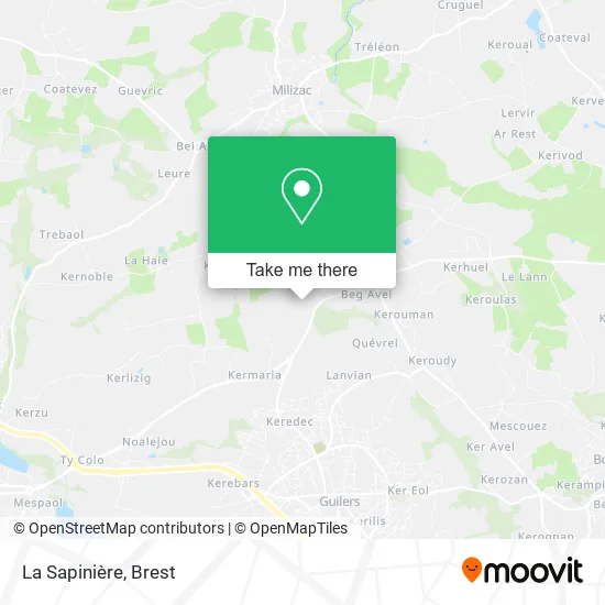 La Sapinière map