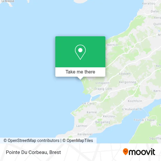 Pointe Du Corbeau map