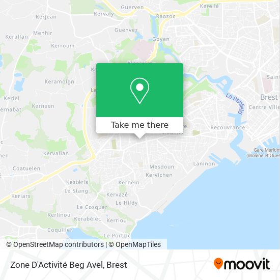 Zone D'Activité Beg Avel map