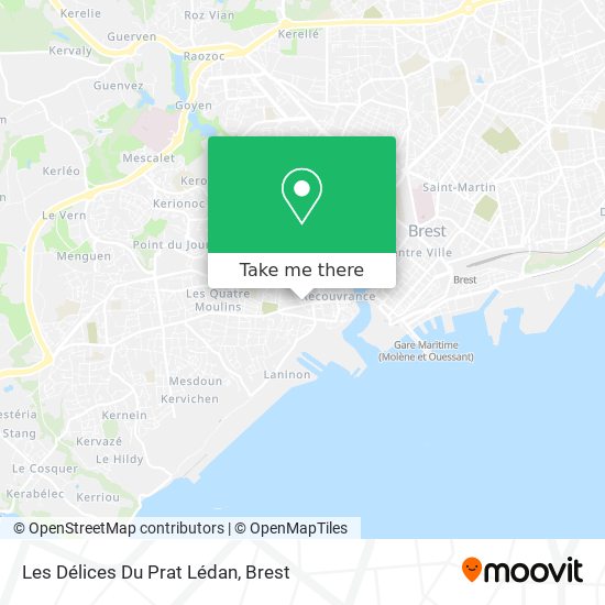 Les Délices Du Prat Lédan map