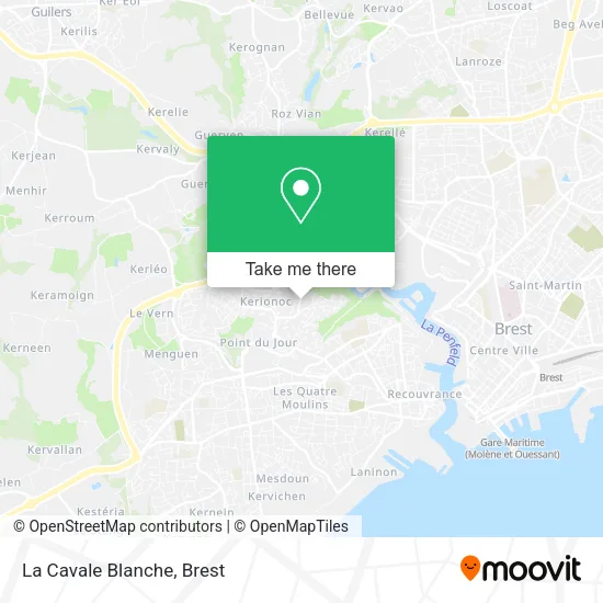 La Cavale Blanche map