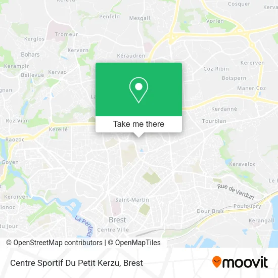 Centre Sportif Du Petit Kerzu map