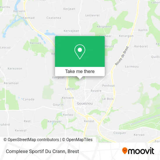 Complexe Sportif Du Crann map