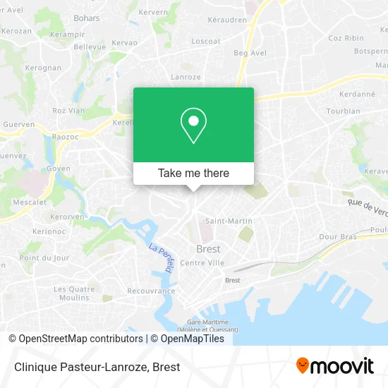 Clinique Pasteur-Lanroze map