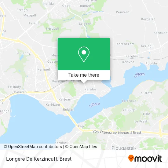 Longère De Kerzincuff map