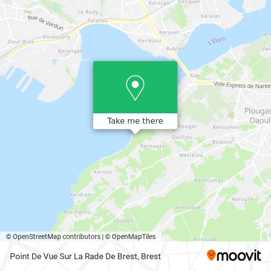 Mapa Point De Vue Sur La Rade De Brest