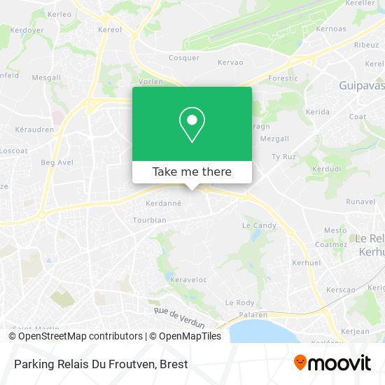 Mapa Parking Relais Du Froutven