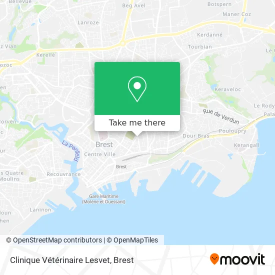 Clinique Vétérinaire Lesvet map