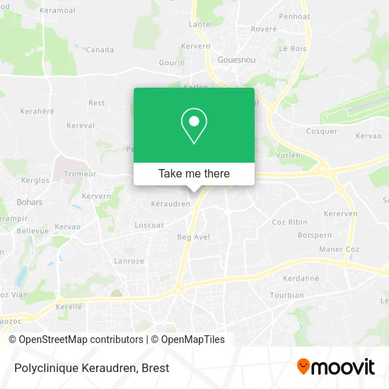 Polyclinique Keraudren map