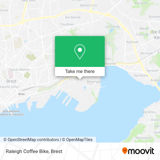 Raleigh Coffee Bike map
