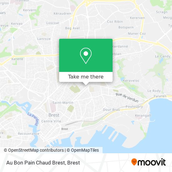 Au Bon Pain Chaud Brest map