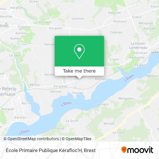 Mapa École Primaire Publique Kérafloc'H