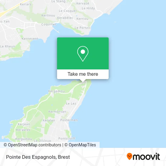 Pointe Des Espagnols map