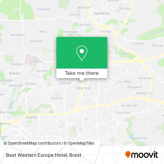 Best Western Europe Hotel map