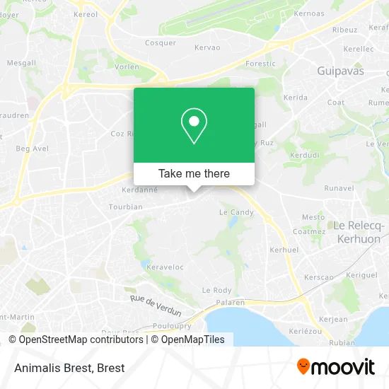 Animalis Brest map
