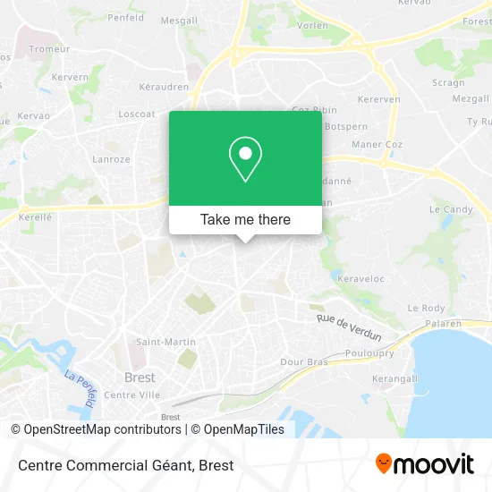 Centre Commercial Géant map