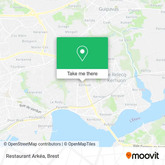 Restaurant Arkéa map