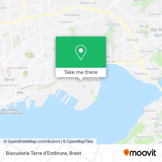 Biscuiterie Terre d'Embruns map