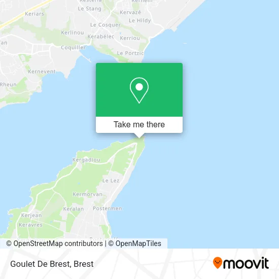 Goulet De Brest map