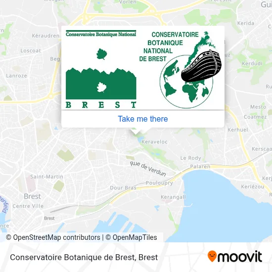 Conservatoire Botanique de Brest map