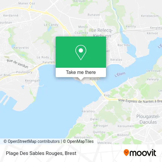 Plage Des Sables Rouges map