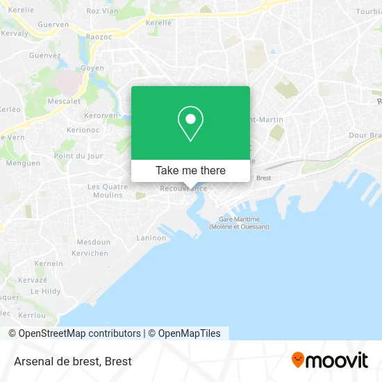 Arsenal de brest map