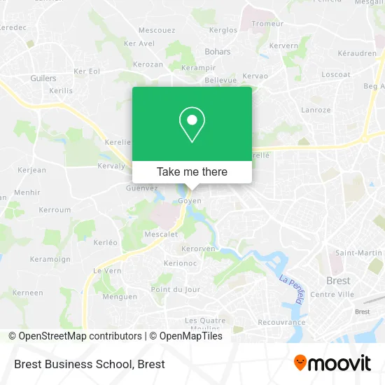 Brest Business School map