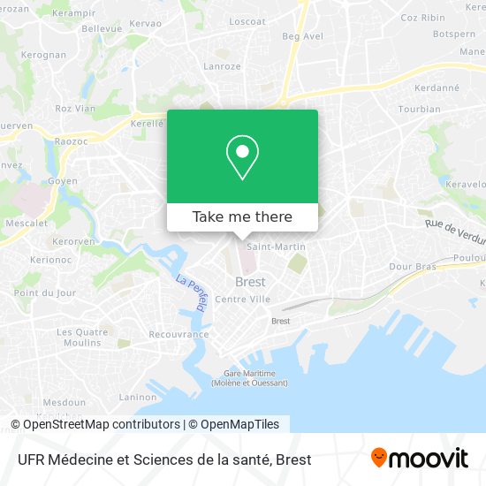 UFR Médecine et Sciences de la santé map