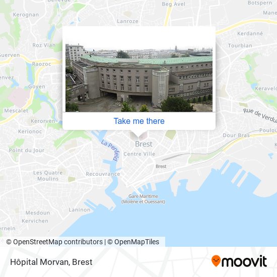 Mapa Hôpital Morvan