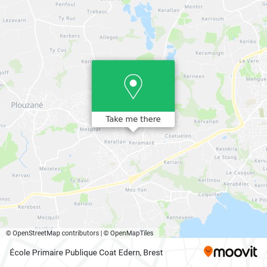 École Primaire Publique Coat Edern map