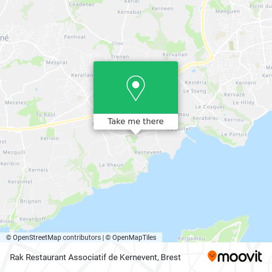 Rak Restaurant Associatif de Kernevent map