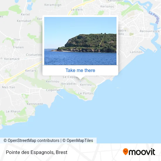 Pointe des Espagnols map