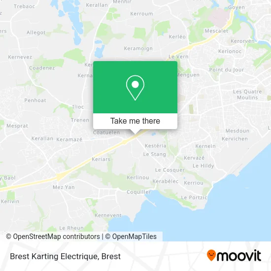 Brest Karting Electrique map