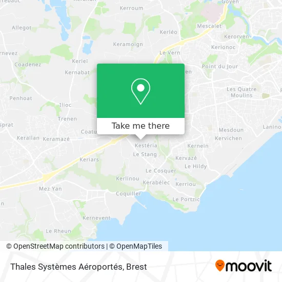 Thales Systèmes Aéroportés map