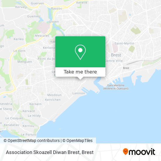 Association Skoazell Diwan Brest map