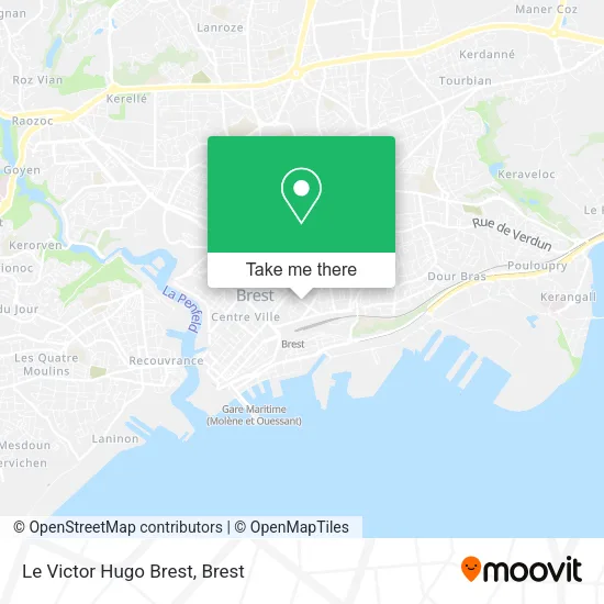 Le Victor Hugo Brest map