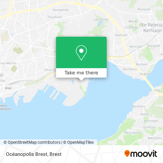 Océanopolis Brest map