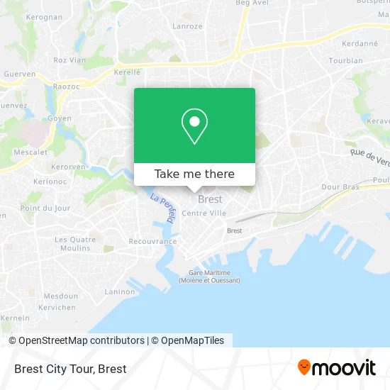 Brest City Tour map