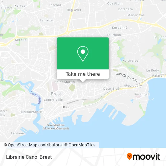 Librairie Cano map